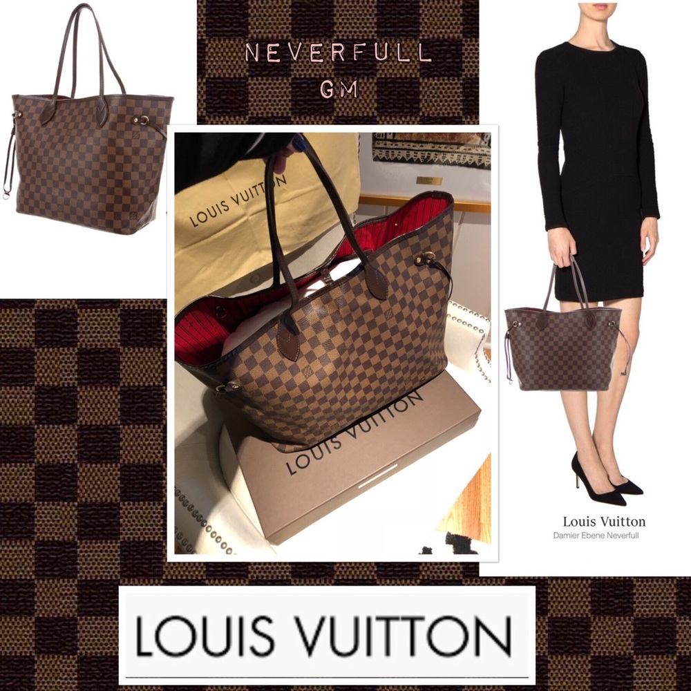 FIRM Louis Vuitton Damier Ebene Neverfull GM $1400